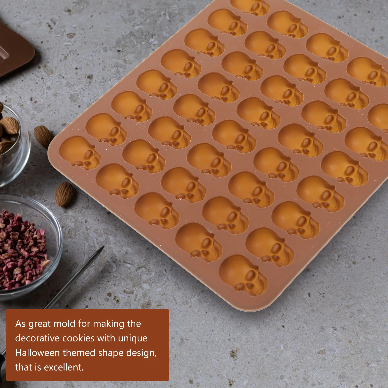 Форма для черепа формы шоколада антипригарные помадки торты реквизит гибкий