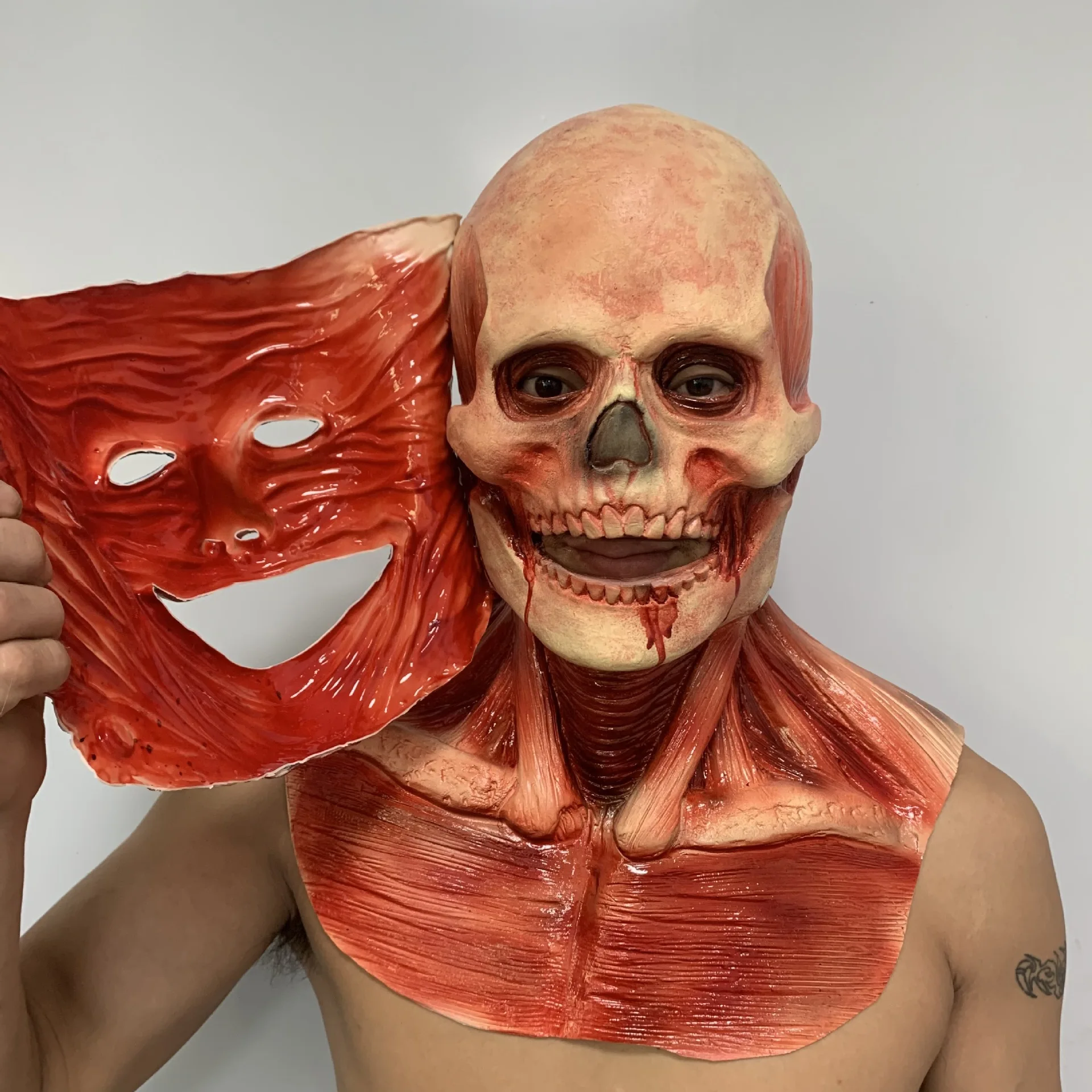 

Horror Clown Skull Mask Ghost Devil Demon Cos Latex Headgear Biochemical Zombie Jack Clown Mask Halloween Cosplay Headmask