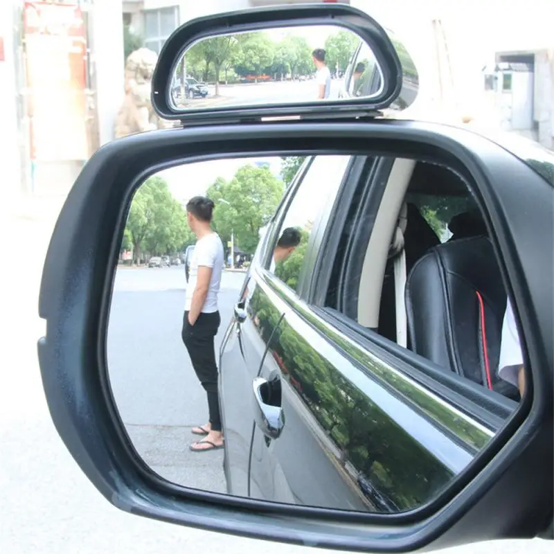 

Автомобильное вспомогательное зеркало из стекла, 1 шт., зеркало HD для автомобиля, зеркало заднего вида, пристегивающийся путь слепых зон для парковки, вспомогательное зеркало заднего вида