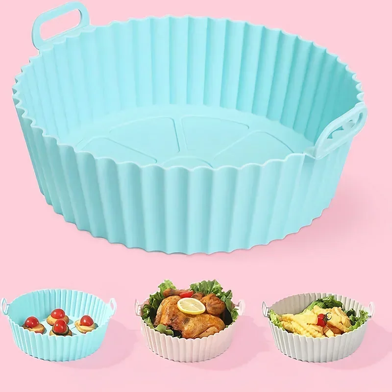 Силиконовая корзина для аэрофритюрницы многоразовый поднос выпечки в духовке