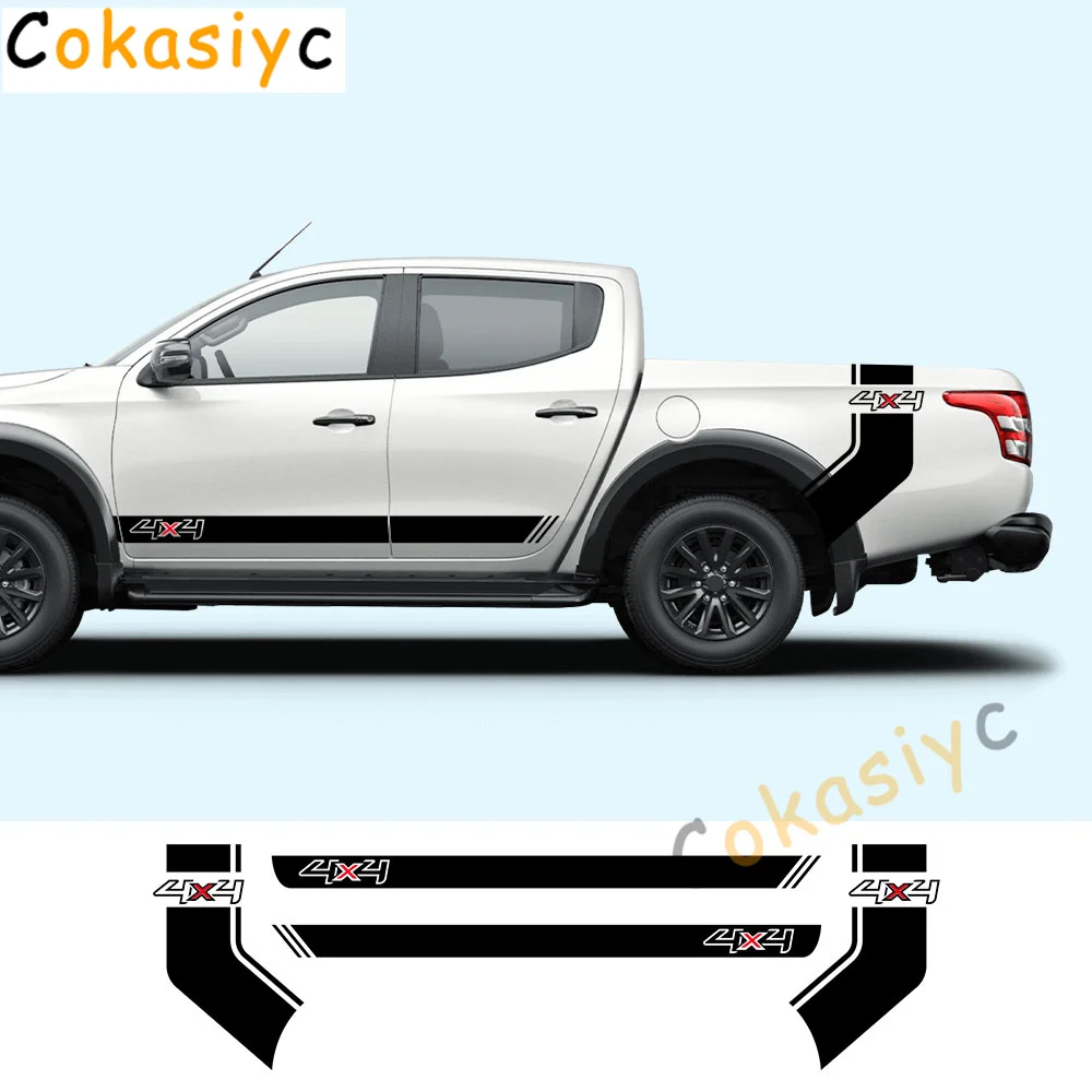 

4x4 наклейки для Mitsubishi L200 Triton Dodge RAM 1500 Toyota Hilux Isuzu Dmax Ford F150 внедорожник авто тюнинг DIY аксессуары