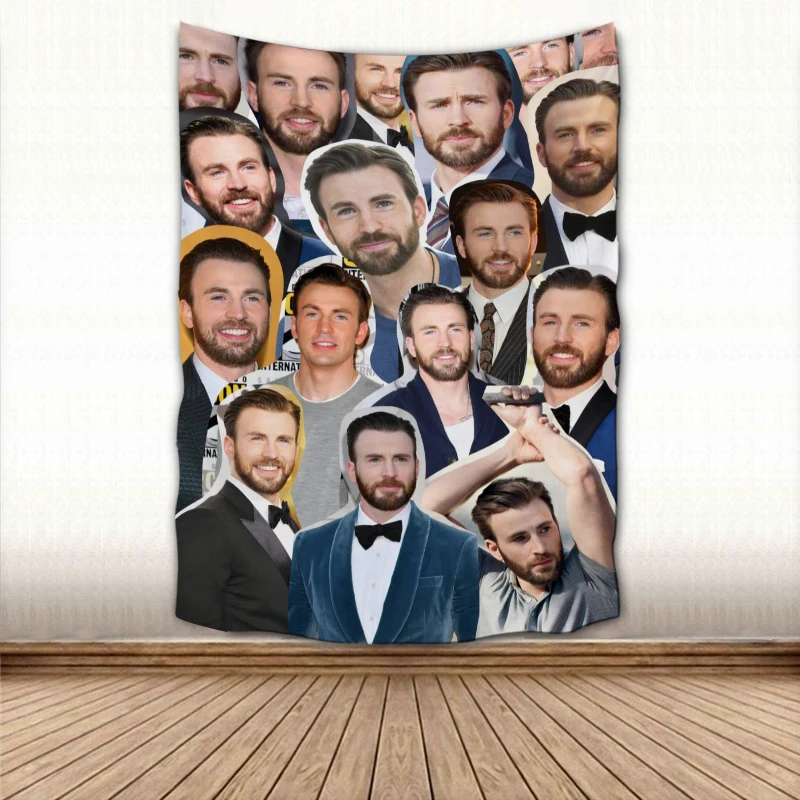 

Новое поступление, забавный гобелен с Крисом Эвансом, домашние декоративные гобелены, пляжное полотенце, коврик для йоги, одеяло, скатерть, ...