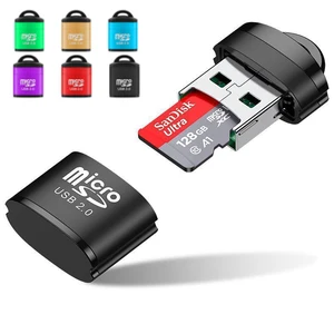 USB Micro SD/TF Card Reader USB 2.0 Mini Mobile Phone Memory Card Reader High Speed USB Adapter For  in Pakistan