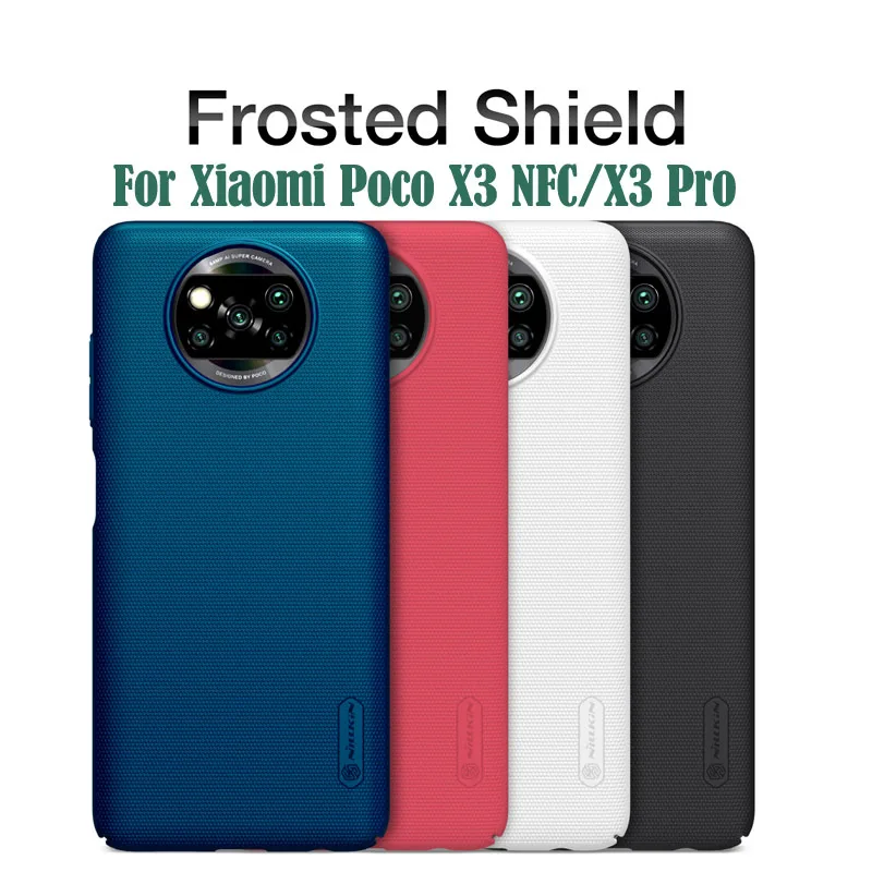 Чехол Nillkin Матовый для Xiaomi Poco F3 X3 Pro NFC жесткий защитный чехол телефона из