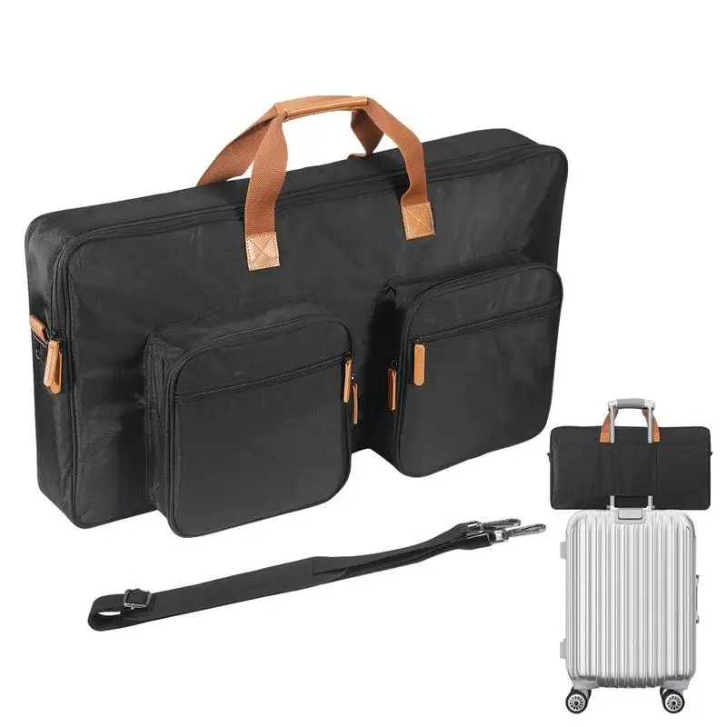 

Controller Carrying Travel Case 2-Channel Large DJ Cable File Bag DJ Bag For Equipment Gig Bag For Musicians Hard Travel Case