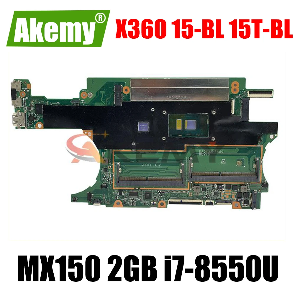 

Материнская плата для ноутбука HP SPECTRE X360 15-BL 15T-BL MX150 2 Гб i7-8550U 941662-601 941662-001 X32D DAX32DMBAD0, протестированная материнская плата