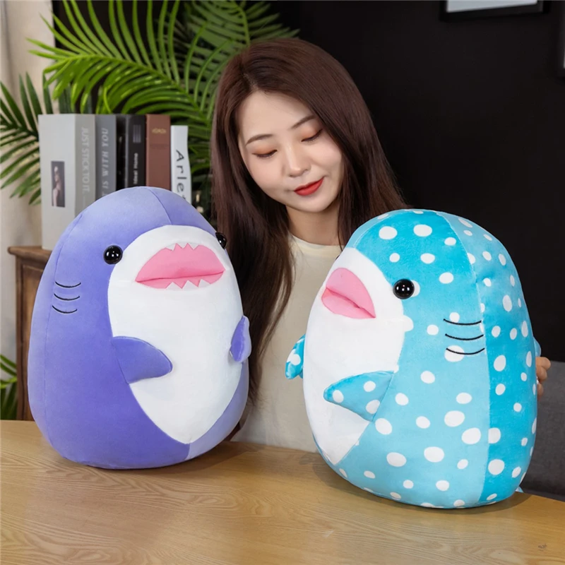 

Cartoon Marine life Cute Whale Shark Fish Plush Toy Soft Stuffed Doll Killer Whale Kawaii Room Decoration Pillow Cushion Gift
