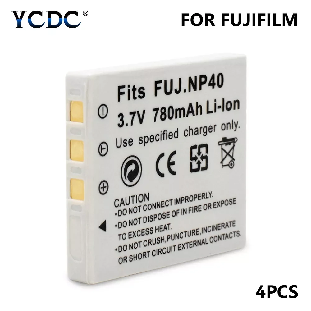 

4 шт., аккумулятор для цифровой камеры Fujifilm FinePix 40 3,7 F455 F460
