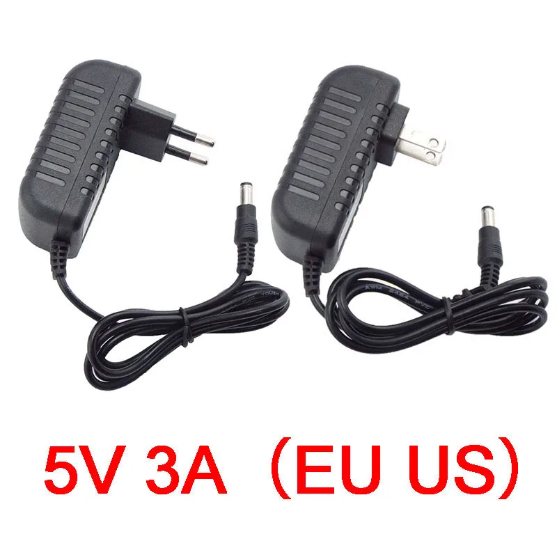 

5V 3A 3000ma AC 100-240V to DC 5V 3A Adapter Power Supply Converter charger switchLed Transformer Charging for CCTV Camera J1