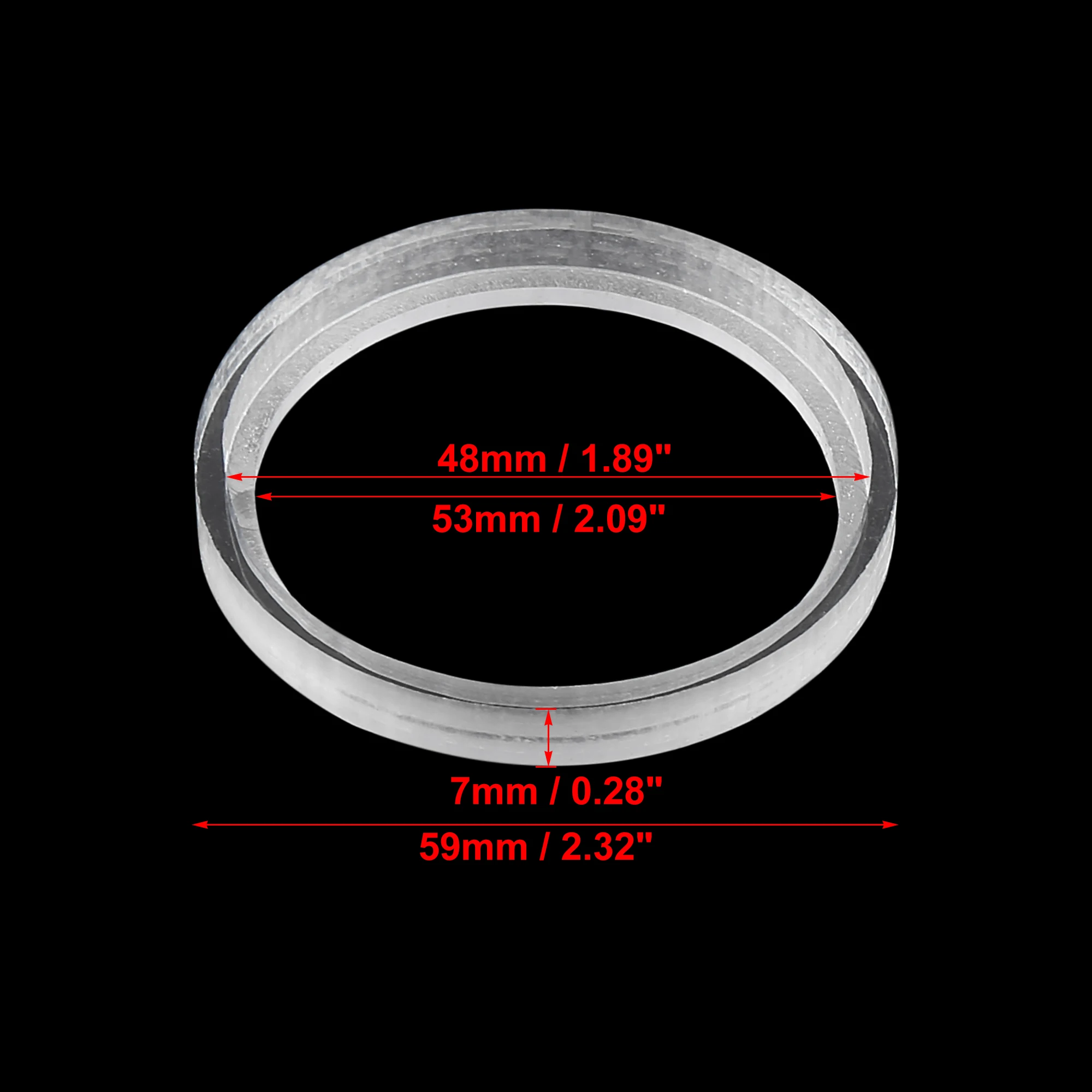 

X Autohaux Пара 48 мм 50 мм 54 мм 60 мм 77 мм 78 мм 79 мм 146 мм ID Автомобильный белый прозрачный динамик Проставочное кольцо Монтажная прокладка Акриловая пластина