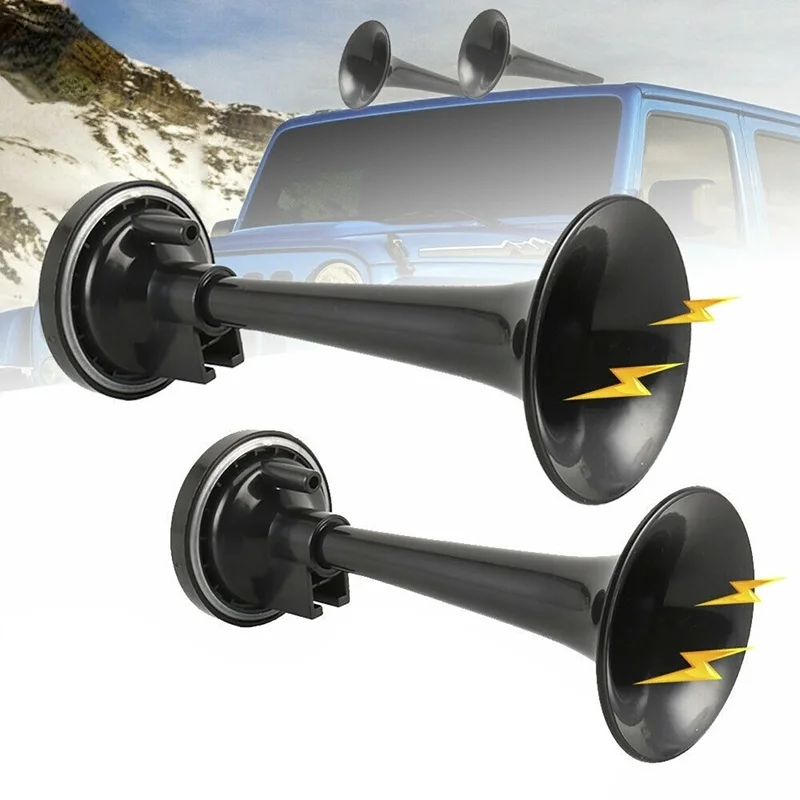 

2 шт. Универсальный поезда Автомобиль Грузовик Лодка двойной пневматический гудок очень громкий гудок 12 в гудок автомобильный гудок автозапчасти