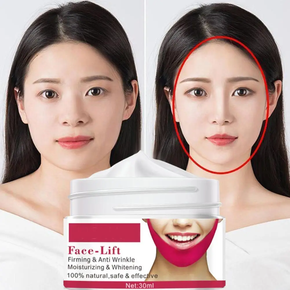 

30ml V Line Face Shaper Face Lifting Cream Facial Lifting Tightening Reducer Double Beauty Cream Cream Wholesale Chins Slim N5D1