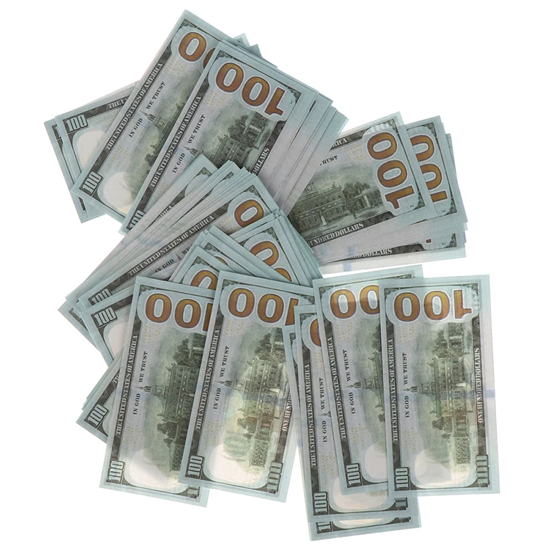 

100 шт./набор, миниатюрные банкноты на 100 долларов