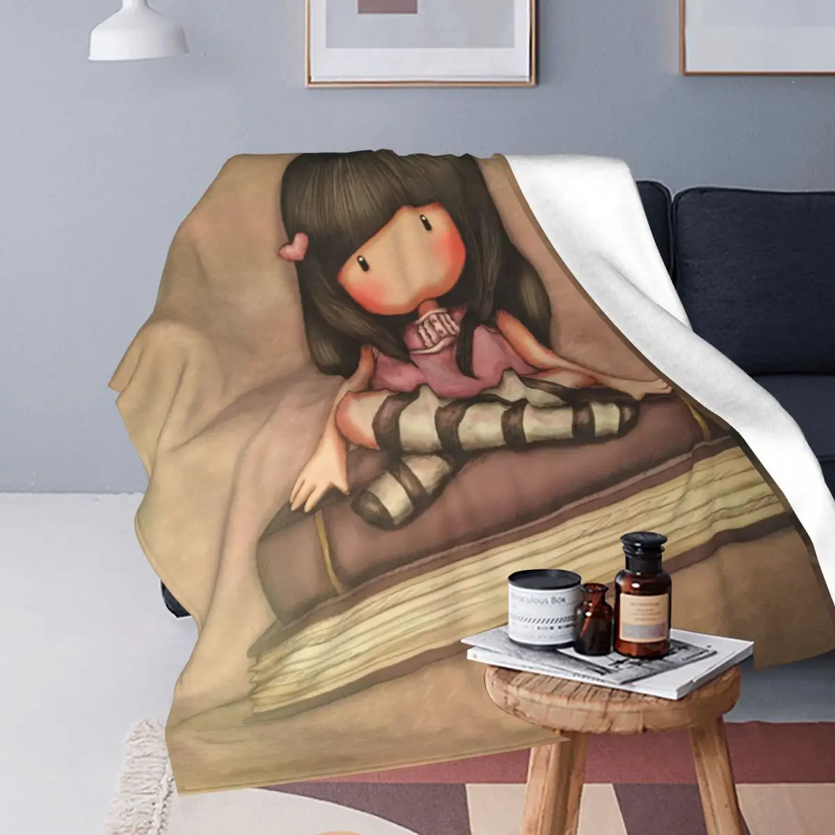 Кукольные одеяла S-Санторо Gorjuss милые Мультяшные супер теплые с флисовой