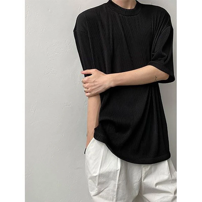 Мужская однотонная водолазка Whorl Белая Летняя футболка большого размера с