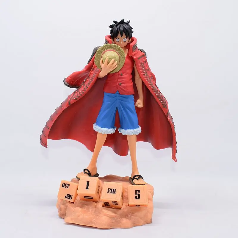 

Аниме One Piece Monkey D Luffy календарь Ver. ПВХ экшн-фигурка манга Статуя Коллекционная модель детские игрушки куклы подарки 20 см