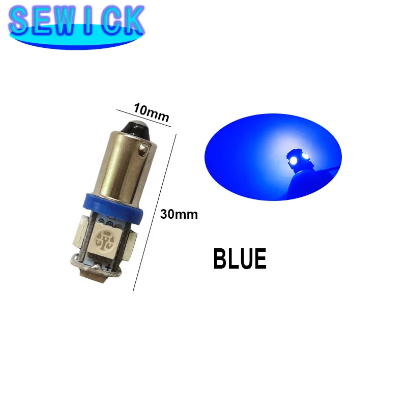 500 шт. DC 12 В 24 T11 T4W BA9S W6W 5050 5 SMD Светодиодная лампа для автомобиля грузовика чтения