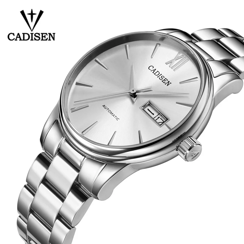 

CADISEN Men Watch Automatic Mechanical Watches Japan NH36A Role Date Week Top Luxury Brand Wrist watch Clock Relogio Masculino