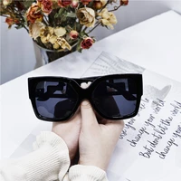 2022 fashion new oversized square sunglasses vintage womens trend desige shade sun glasses outdoor uv400