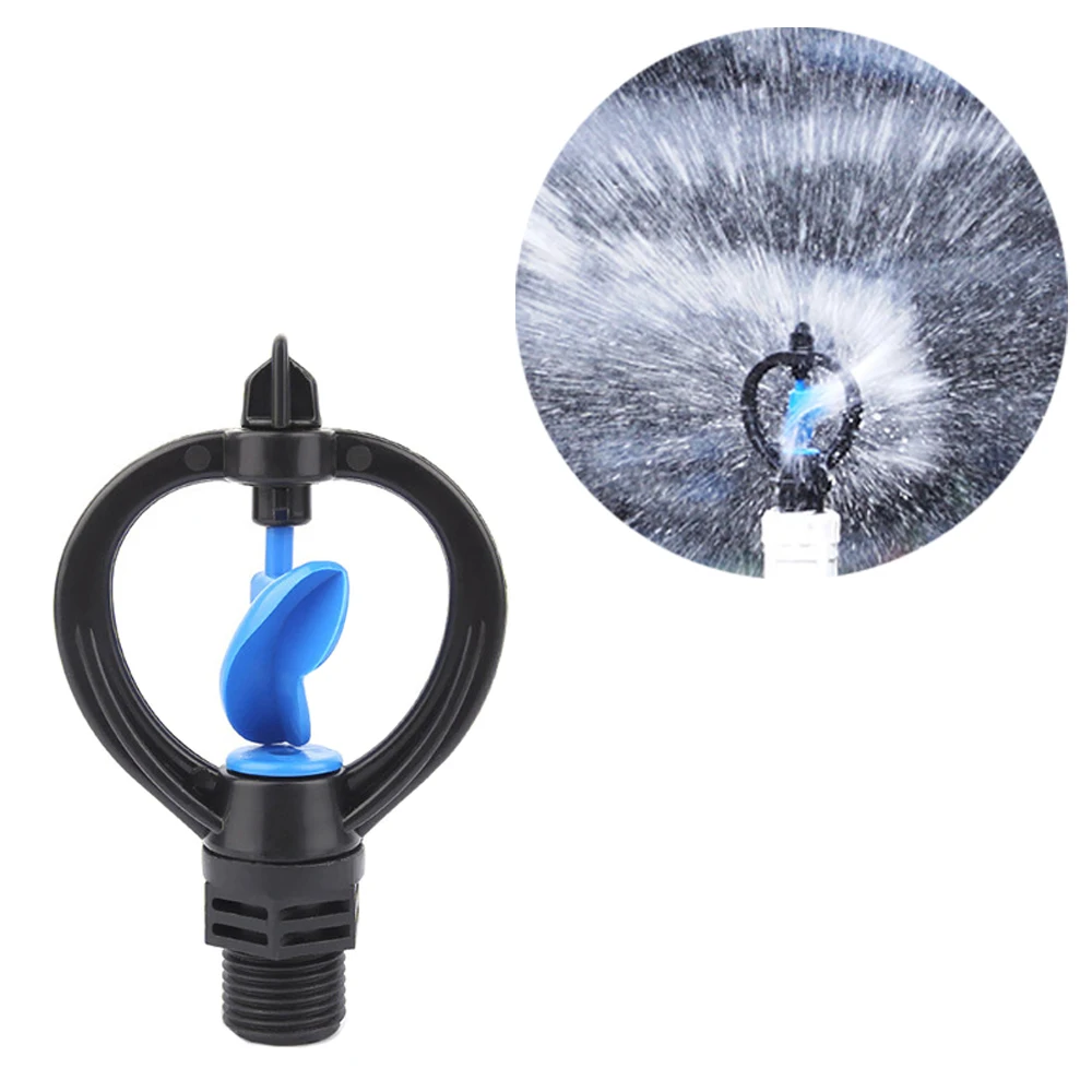 

1pcs 1/2 Inch External Thread Connector Farm Sprinkler 360 Degrees Rotary Lawn Sprinklers for Garden Gardening Water Watering