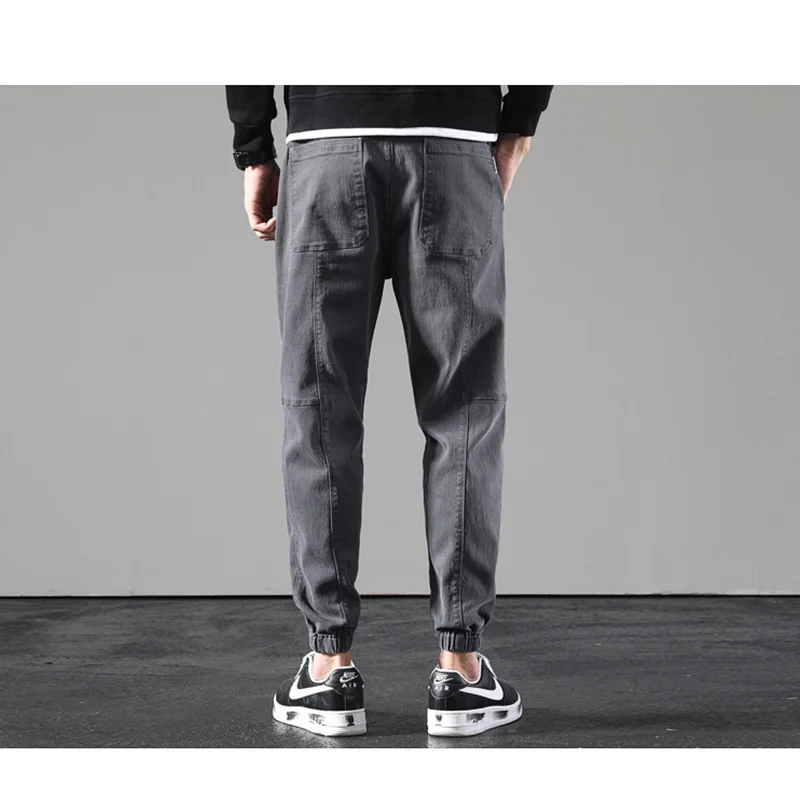 Men Clothing 2022 New Pattern Loose Elastic Force Recreational Versatile Trousers Motion Dark Grey Haren Pants Autumn Female