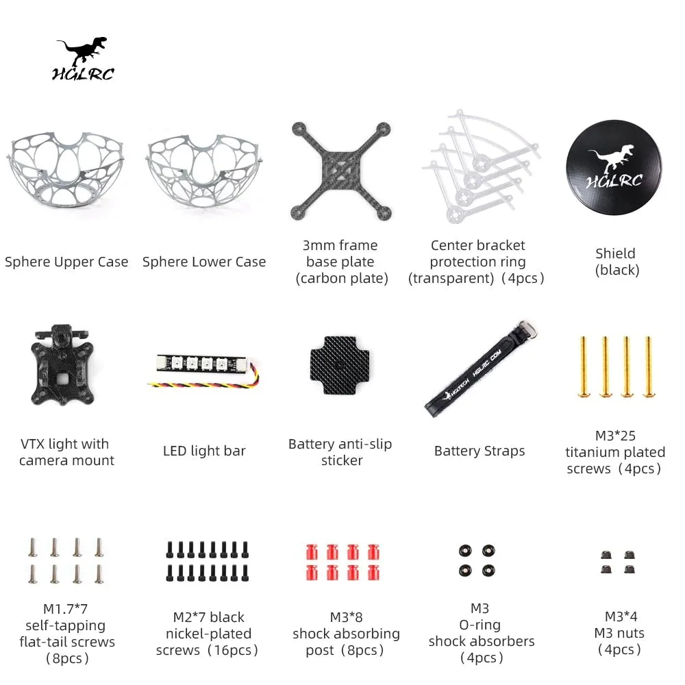 HGLRC Ares DS230 Drone parts
