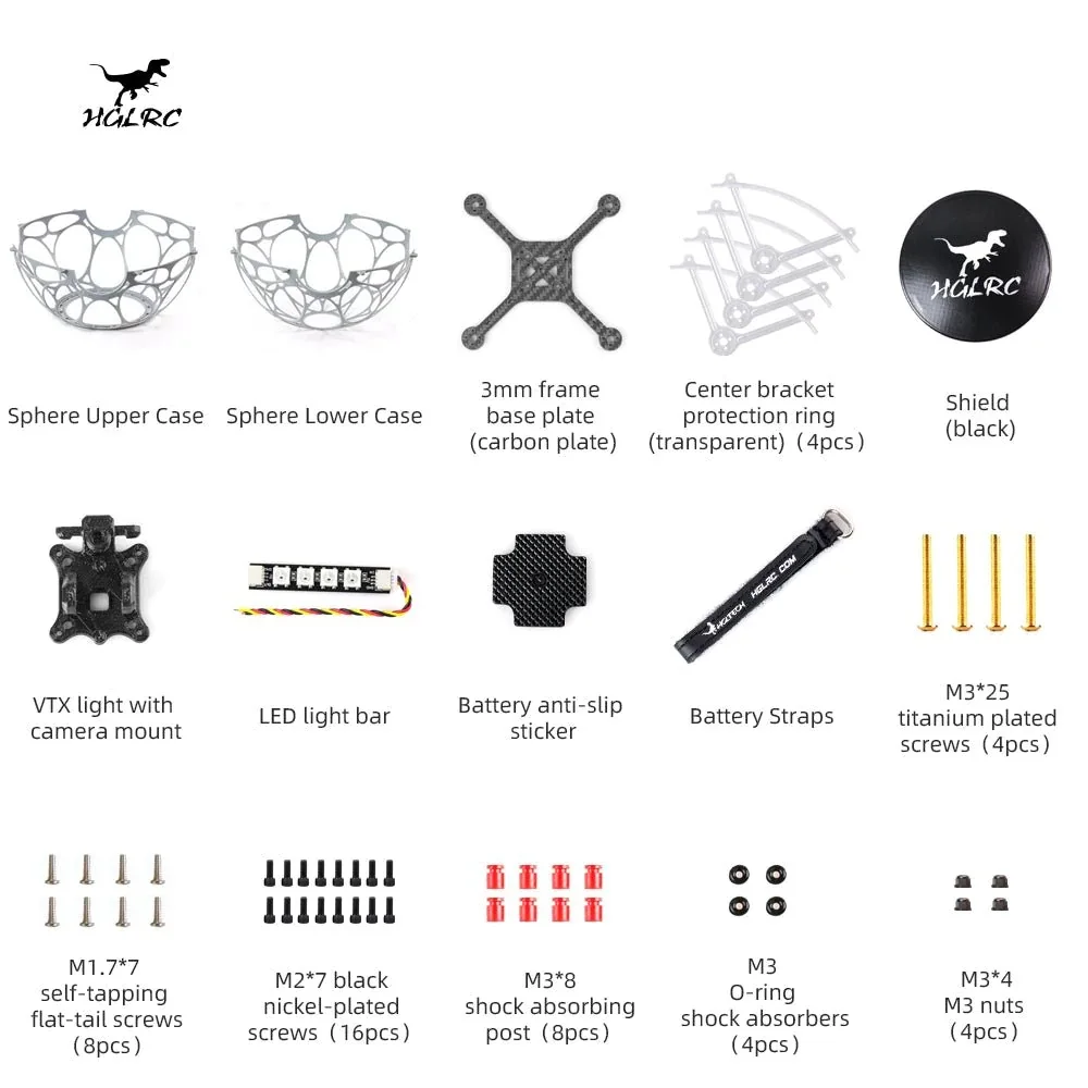 Запчасти HGLRC Ares DS230 Drone