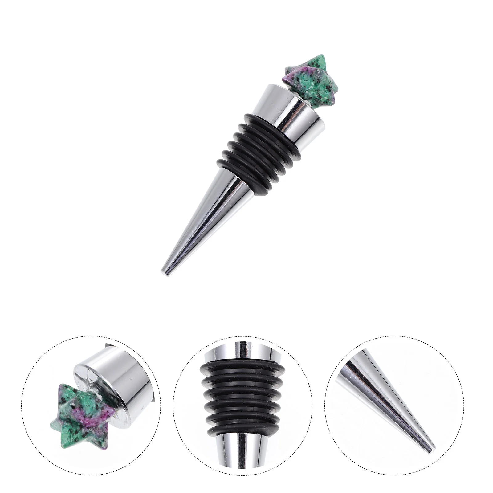 

Stainless Steel Trim Champagne Bottle Stopper Metal Trim Bottle Cap Vacutrim Vacuum Sealer Pourer Champagne Corks