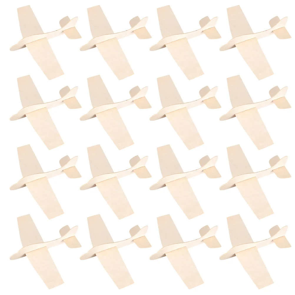 

20 Pcs Blank Wood Aircraft Assembly Project Kids Plane Model Birthday Gift Toys Bulk Airplane Wooden Child Jigsaw Puzzles