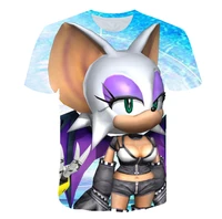 children sonic t shirt clothing super sonic boys and girl clothes 3d print kids 2022 summer 3 14 y