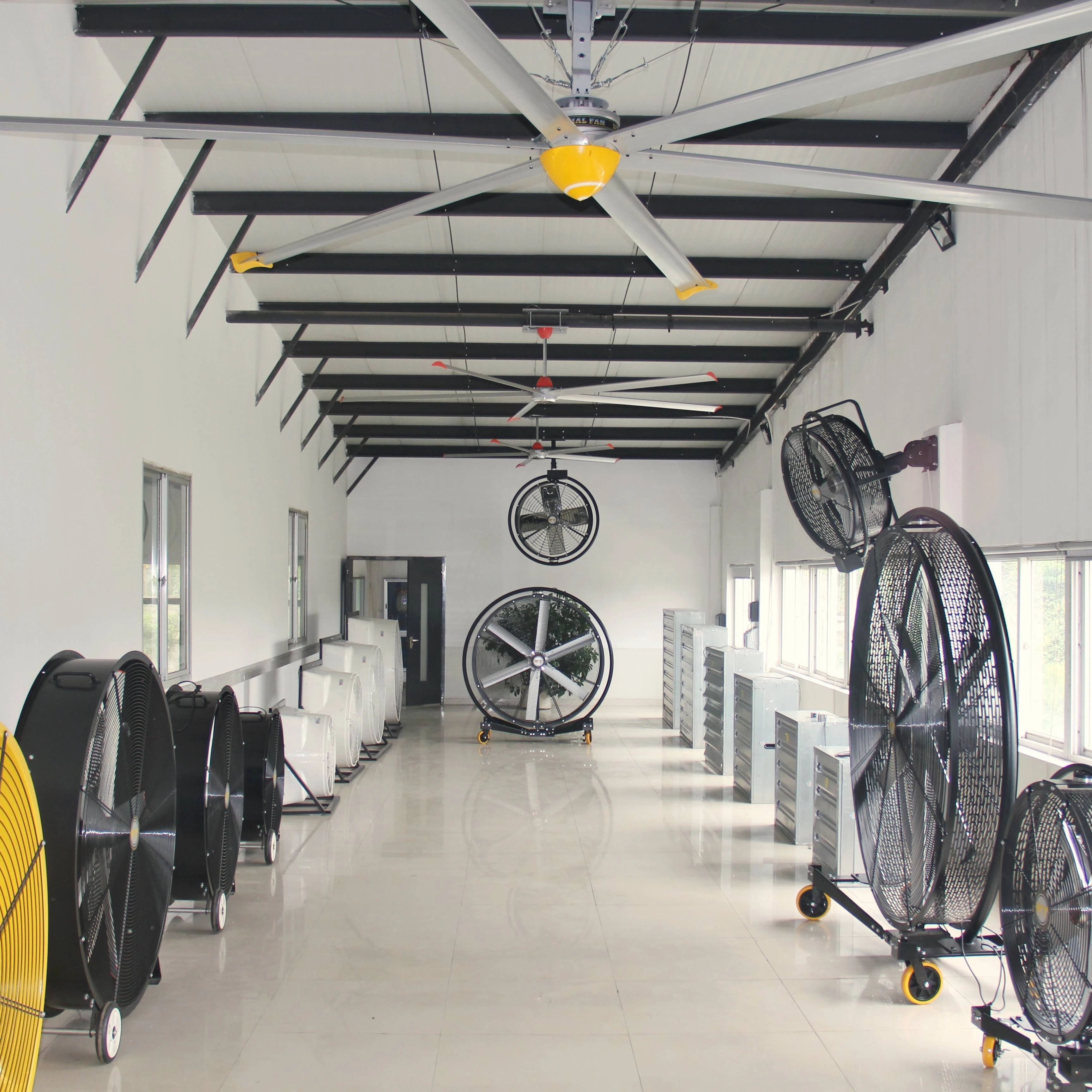 WEIYU 12FT Big Ass Fan Потолочный портативный охлаждающий вентилятор HVLS высокого качества