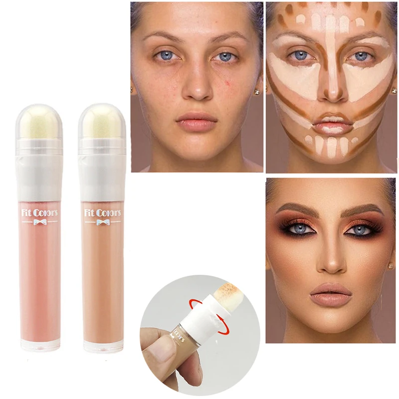 

Face Concealer Stick Full Coverage Highlighter Contouring Foundation Contour Make Up Base Concealing Pen for Women Cosmetics