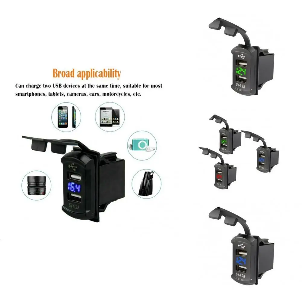 

Car Cigarette Charger Universal Dual USB Car Cigarette Charger Dual Port Quick Charge Car Charger