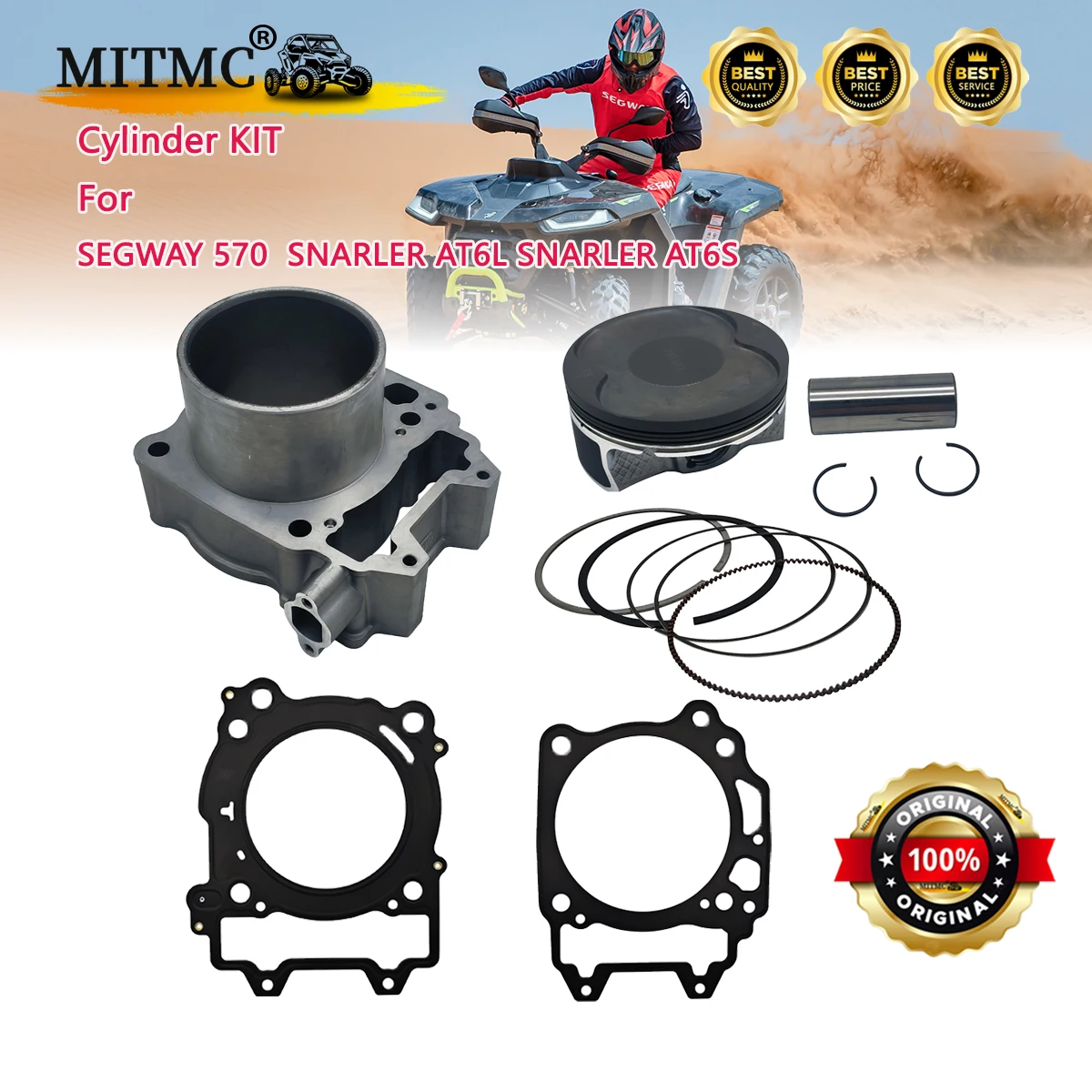 

Комплект поршня цилиндра для EMBIELLAGE 570CC SEGWAY 570 SW-F01A 30100001 SEGWAY SNARLER AT6L SNARLER AT6S ATV Номер запчастей. F01A 30100001