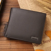 men business bifold wallet mens genuine leather credit id card holder solid purse pockets bags carteira portfel cartera hombre