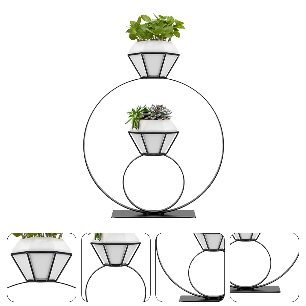 

Balcony Planter Holder Office Plants Display Stand Multi-Layer Flowerpot Rack