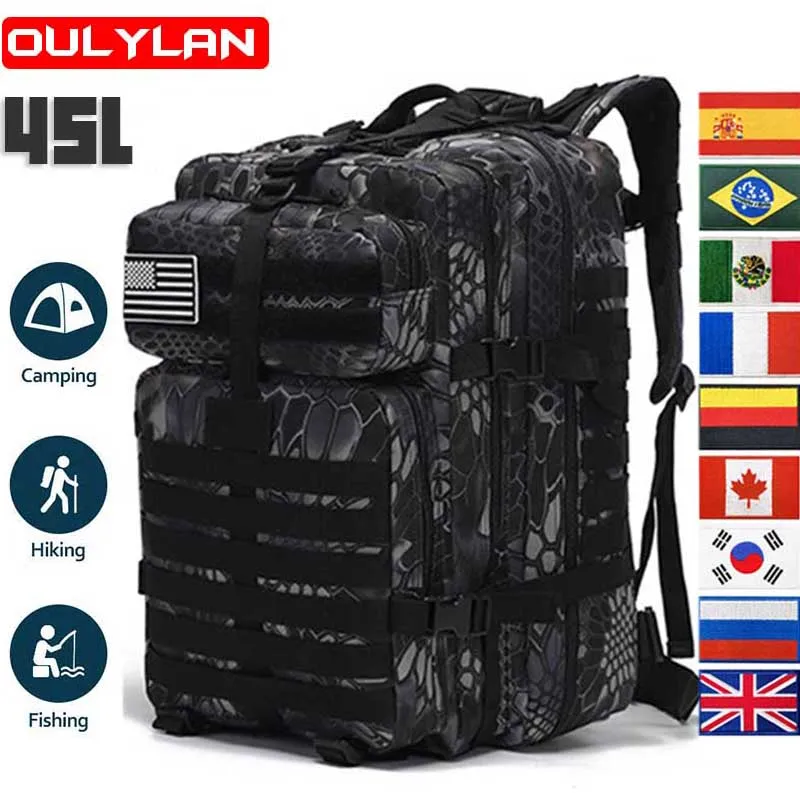 

Водонепроницаемый Военный Рюкзак из ткани «Оксфорд», 35/45 л