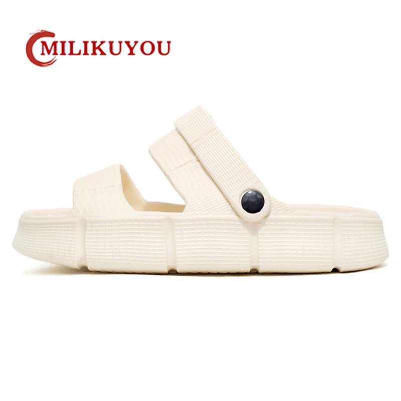 Light Men's Slippers 2023 Summer Beach Shoes For Men Outdoor Wading Sandals Soft Beach Antiskid Sports Men's Slippers Platform