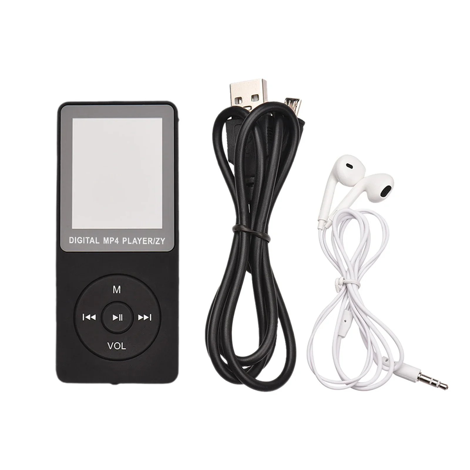 MP3 MP4 Музыкальный плеер USB-зарядка Запись Цифровой дисплей Экран Медиа без потерь Портативный карманный спортивный бег Ходьба Воспроизведение музыки (art.: 3920cd59c90fb) - 3920cd59c90fb