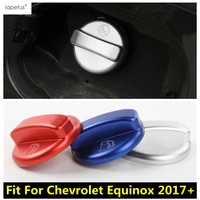 car oil gas tank knob switch button frame decor cover trim for chevrolet equinox 2017 2022 blue red accessories exterior