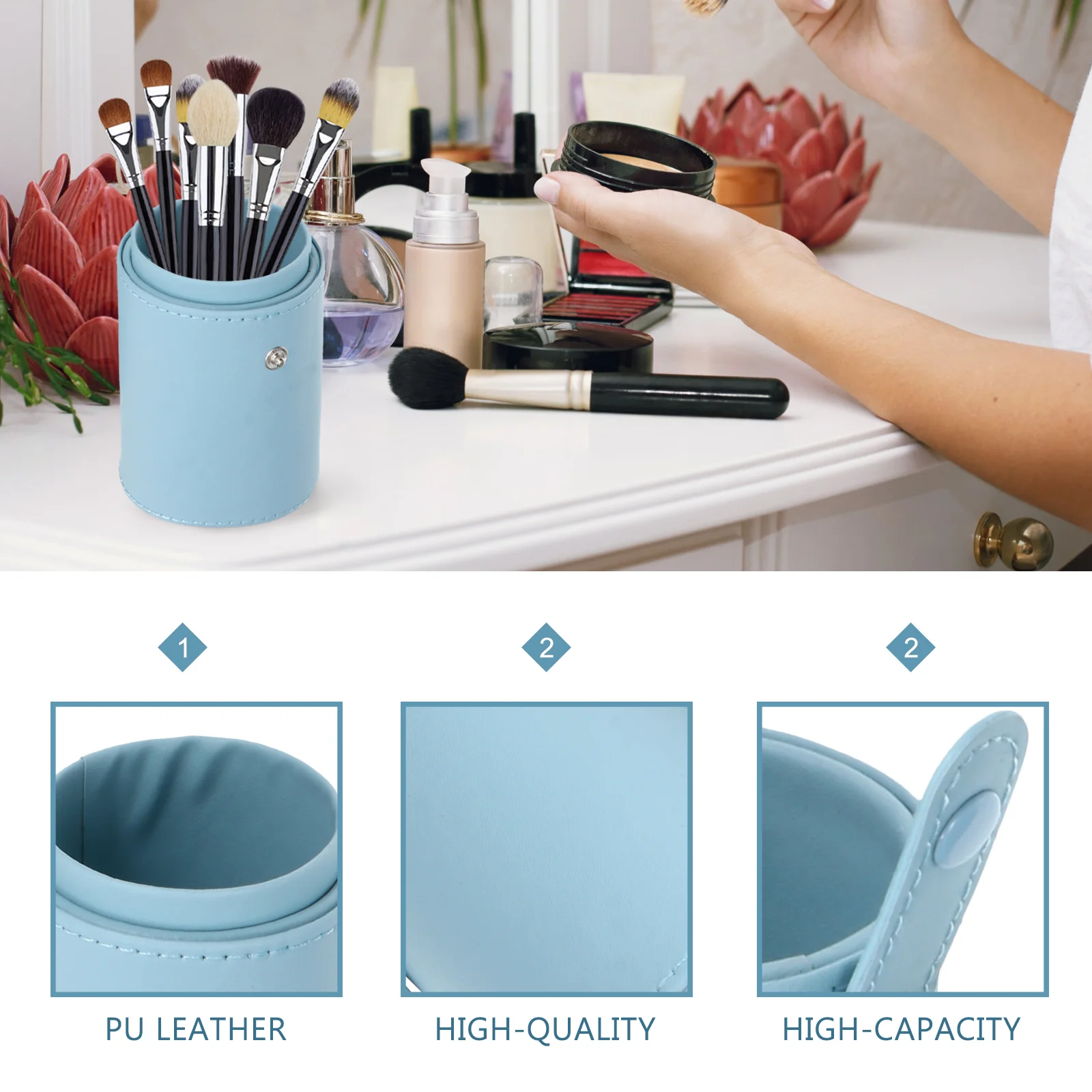 1 шт. держатель для хранения косметических кистей |