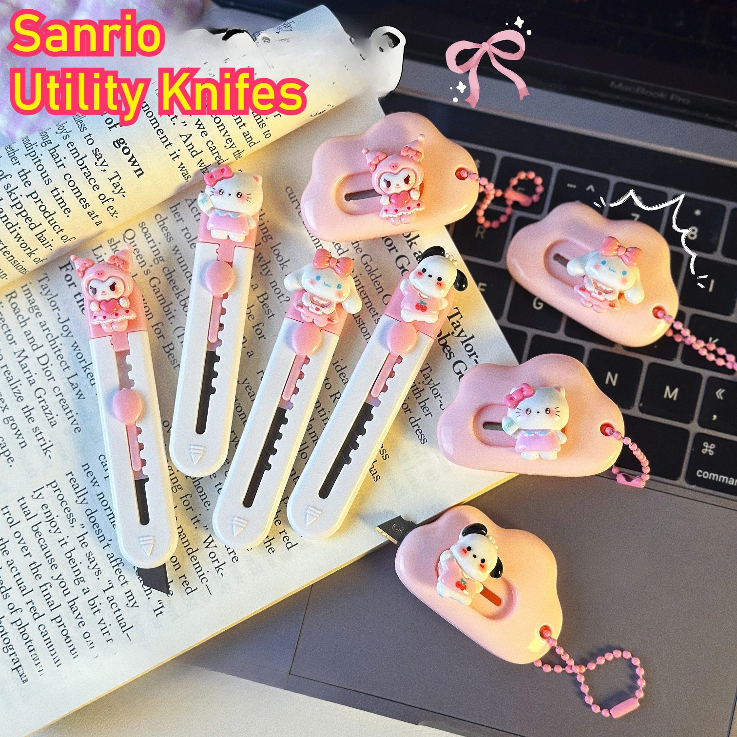 Универсальные ножи Sanrio резак для бумаги с героями мультфильмов Hello Kitty Pochacco Kuromi