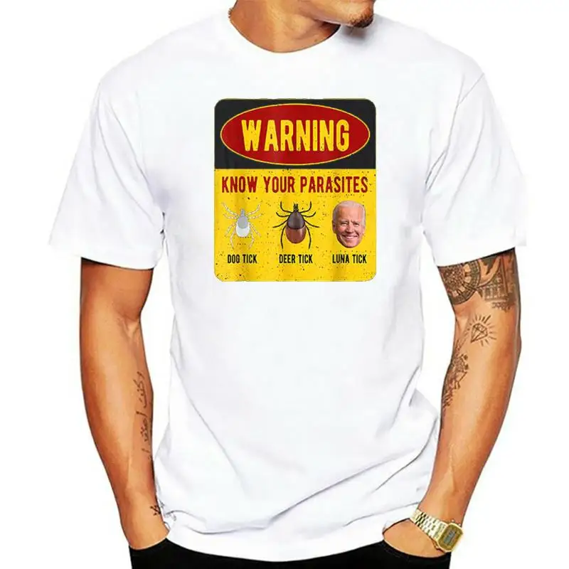 

Know Your Parasites - Joe Biden T-Shirt T Shirt Latest Casual Cotton Men T Shirts Harajuku Casual Christmas Streetwear