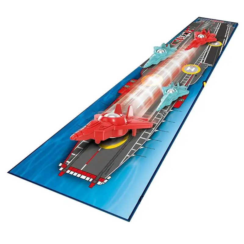 

Curling Game Set Board Game Aircraft Carrier Toys Portable Large Game Mat Birthday Gifts Parent-Child Interaction Puzzle Toy For