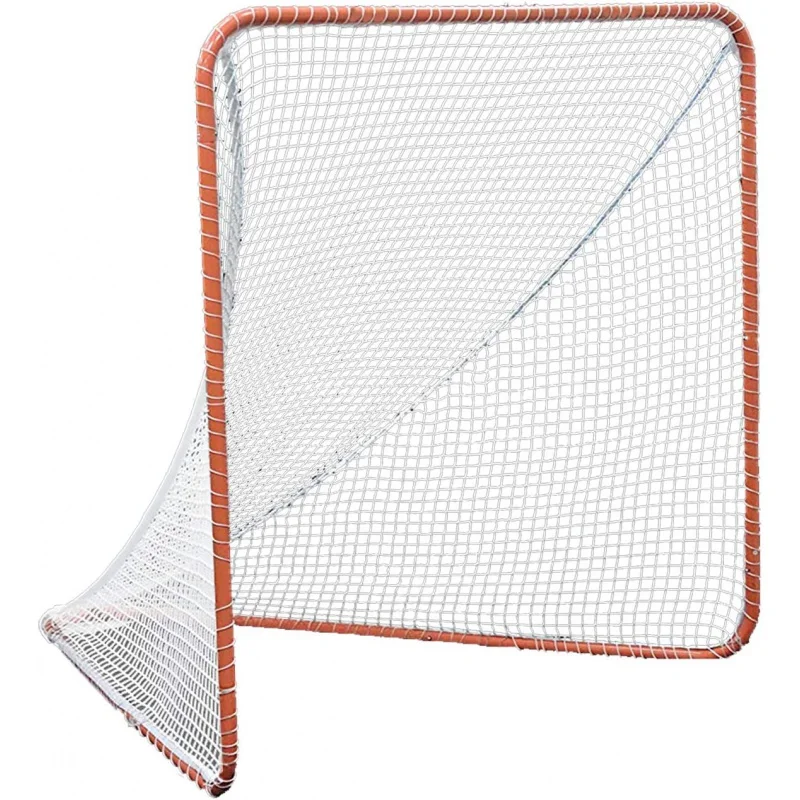 Kapler Regulation 6' x 6' Lacrosse Net with Steel Frame Portable Lacrosse Goal Collegiate Lacrosse Goals