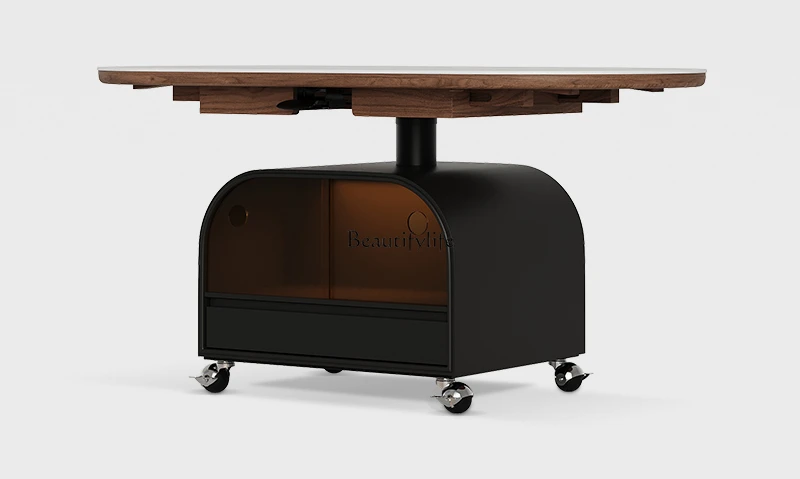 Итальянский минималистичный овальный обеденный стол из каменной плиты