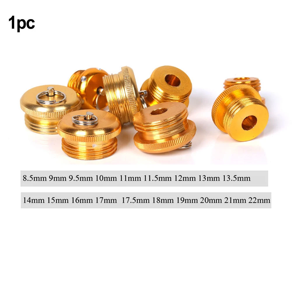 

1pc Fishing Rod End Cap Rear Plug 8.5mm-22mm 5g Aluminum Alloy Pull Ring For Fishing Rods Bottom Protector Carp Fish Accessories