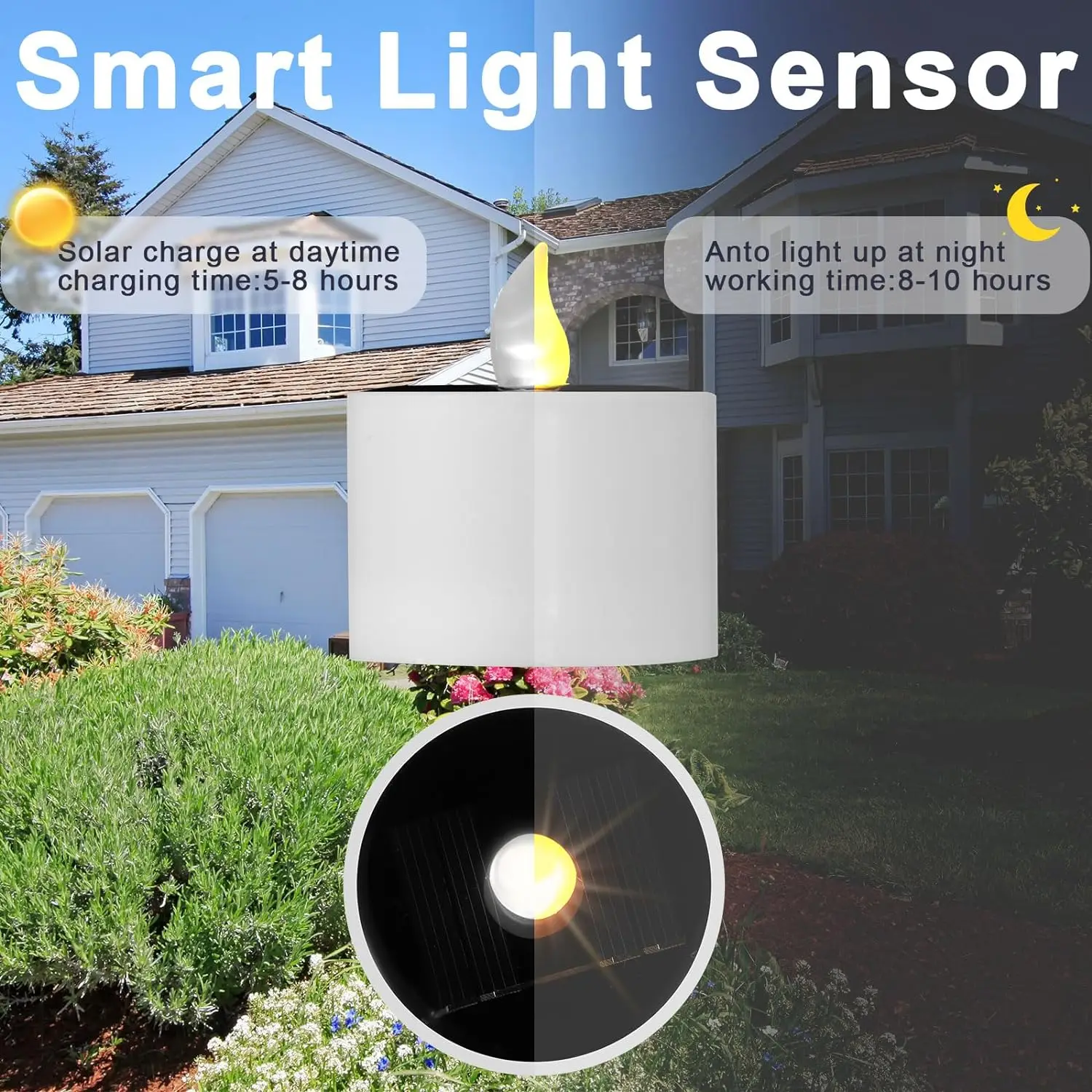 Водонепроницаемые Солнечные Лампы Светодиодные Свечи Уличное Электронное