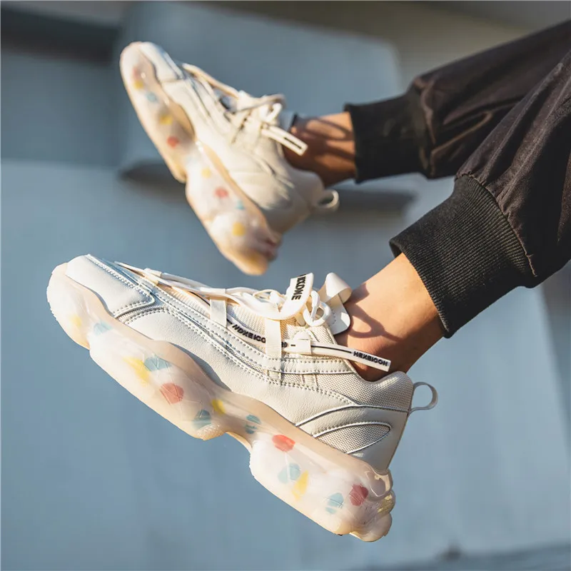 Men's Casual Shoes Fashion Male Running Shoes Black Sports and Leisure Lightweight Hard-wearing Spring 2022 New Men's Sneakers