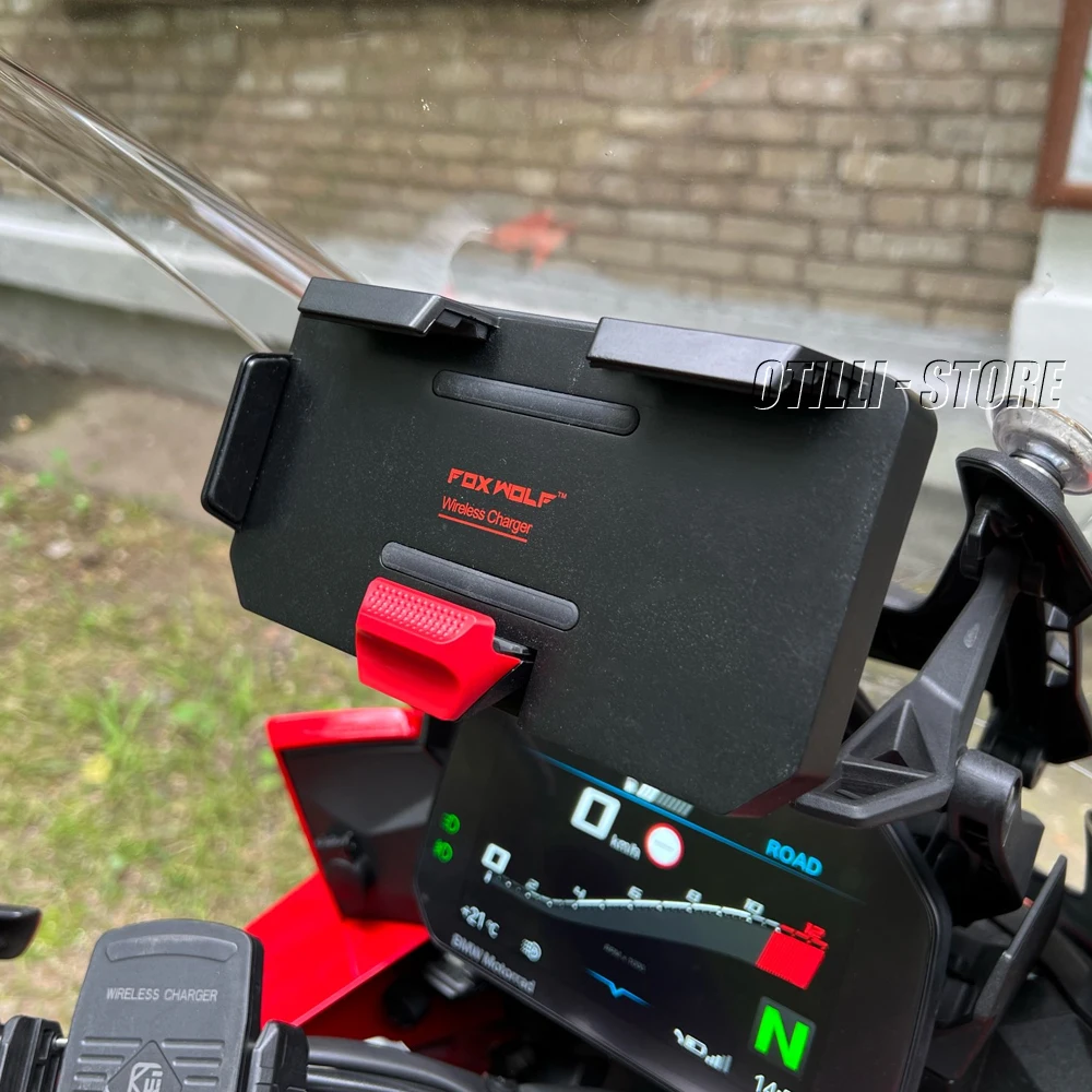 Мотоциклетный мобильный навигационный кронштейн беспроводная USB-зарядка 12/16/22 мм